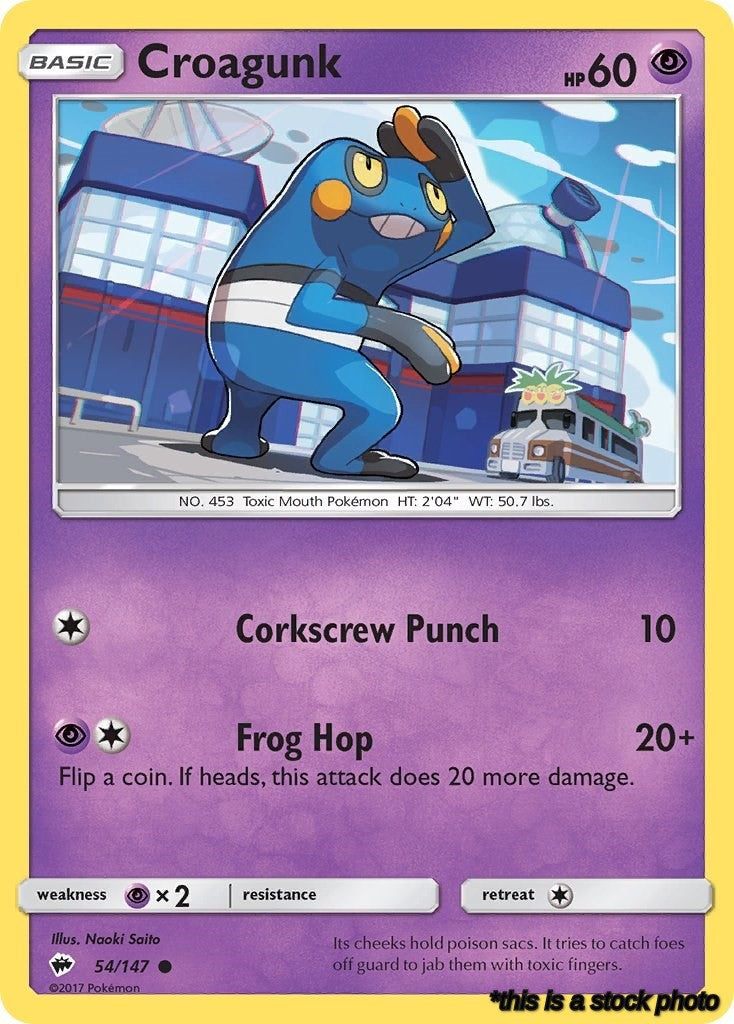 Common Croagunk [54/147 Heavily Played ]