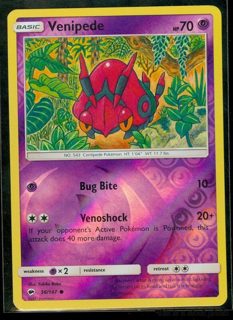 56/147 Venipede Common Reverse Holofoil