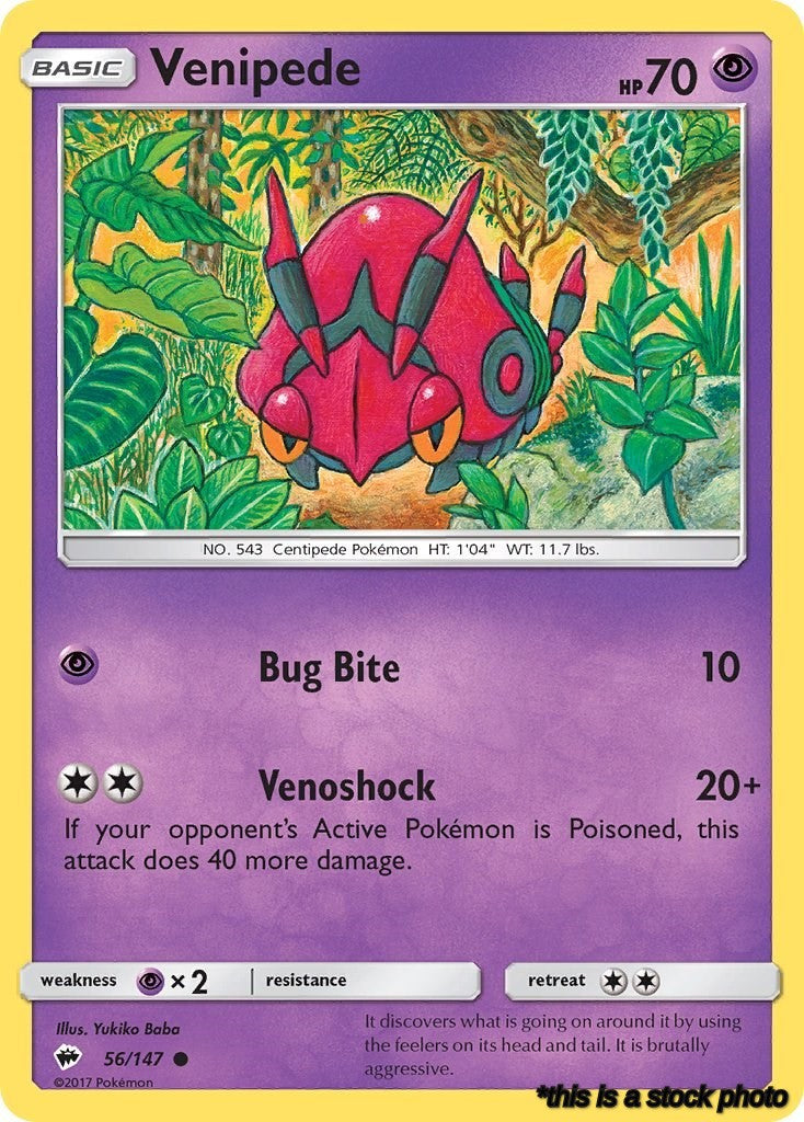 Common Venipede [56/147 Lightly Played ]