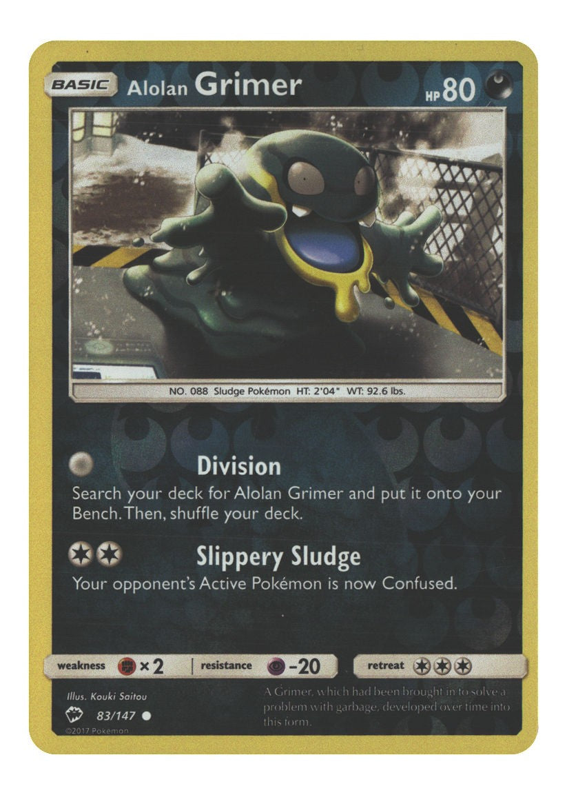 83/147 Alolan Grimer Common Reverse Holofoil