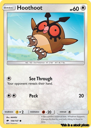 Common Hoothoot [106/147 Near Mint ]