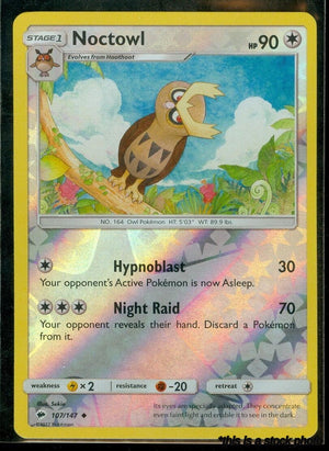 107/147 Noctowl Uncommon Reverse Holofoil