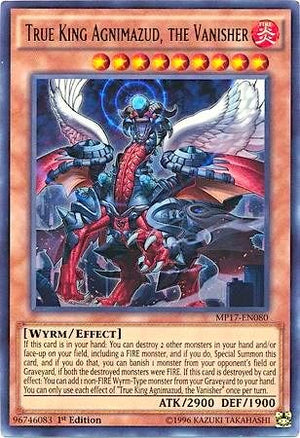 1st Edition True King Agnimazud, the Vanisher [MP17-EN080 Near Mint] Ultra Rare