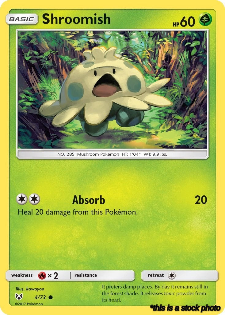 Reverse Holofoil Shroomish [4/73 Lightly Played ]
