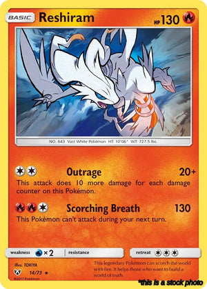 14/73 Reshiram Holo Rare Holofoil