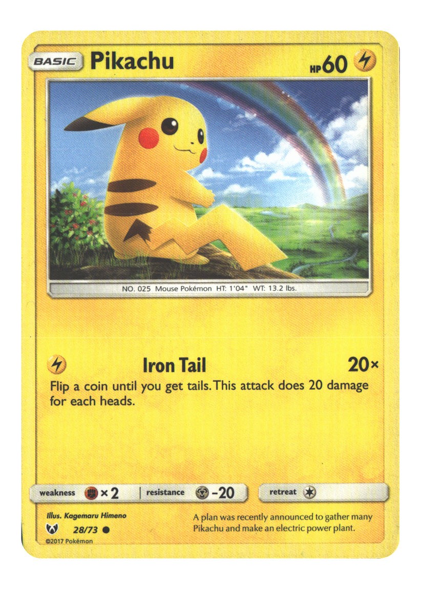 28/73 Pikachu Common Normal