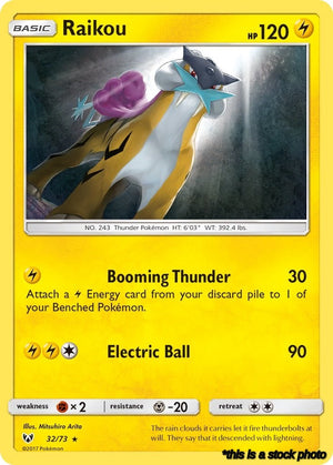 Holofoil Raikou [32/73 Near Mint ]