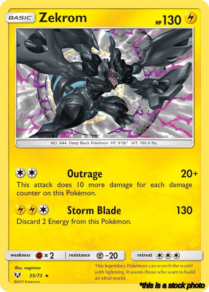 Holofoil Zekrom [35/73 Near Mint ]