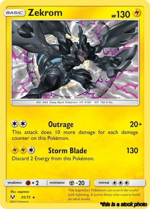 Holofoil Zekrom [35/73 Near Mint ]