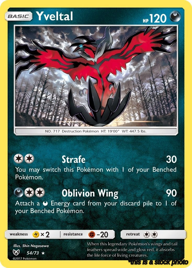 Holofoil Yveltal [54/73 Near Mint ]