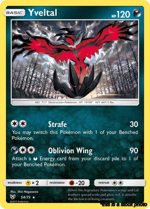 Holofoil Yveltal [54/73 Near Mint ]