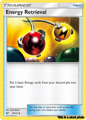 Reverse Holofoil Energy Retrieval [59/73 Lightly Played ]