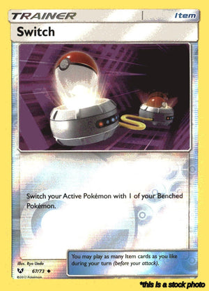 67/73 Switch Uncommon Reverse Holofoil Lightly Played
