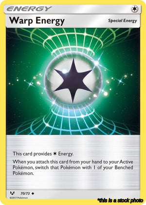 Reverse Holofoil Warp Energy [70/73 Lightly Played ]