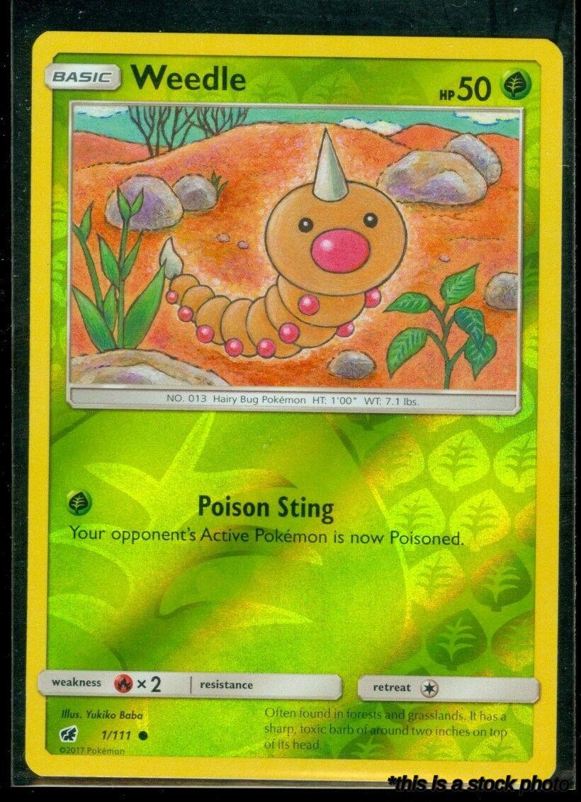 1/111 Weedle Common Reverse Holofoil