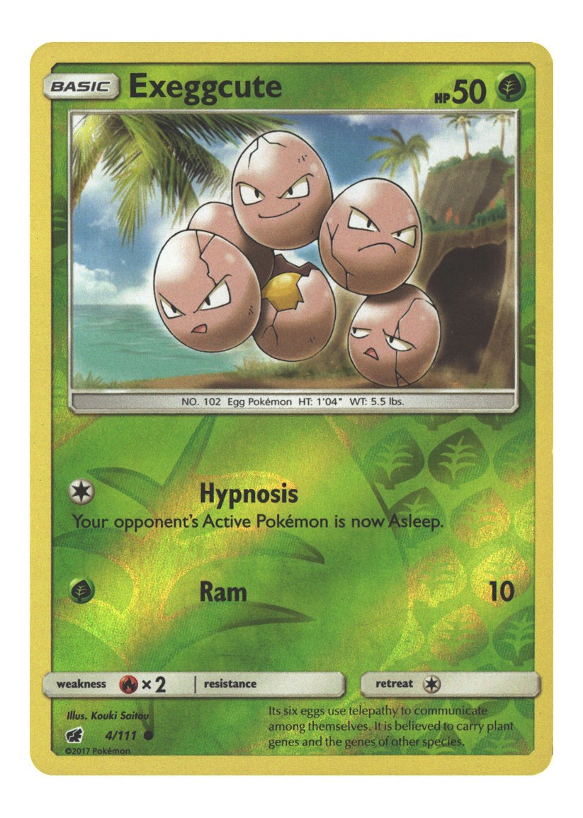 4/111 Exeggcute Common Reverse Holofoil