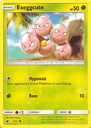 Common Exeggcute [4/111 Lightly Played ]