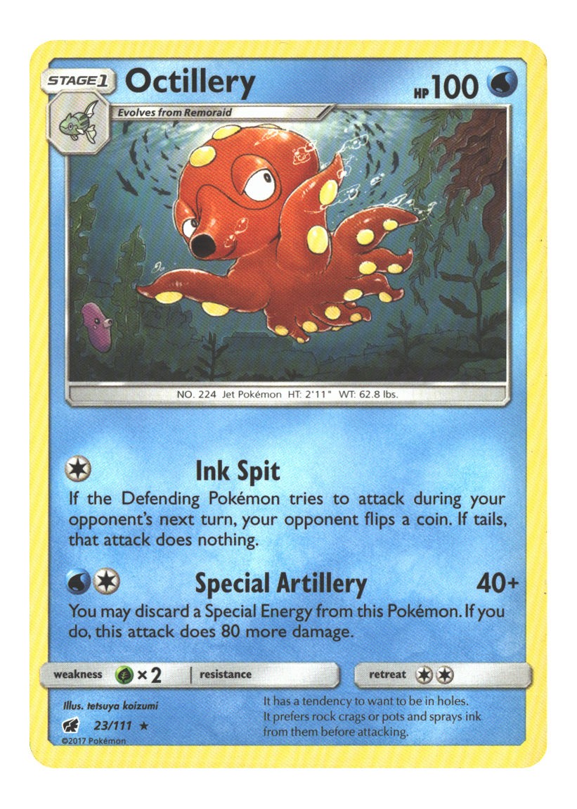 23/111 Octillery Rare Normal