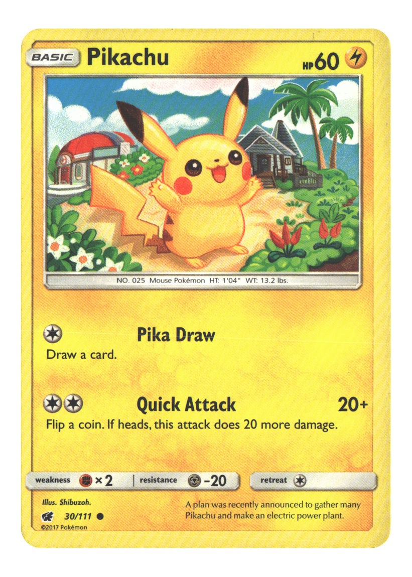 30/111 Pikachu Common Normal
