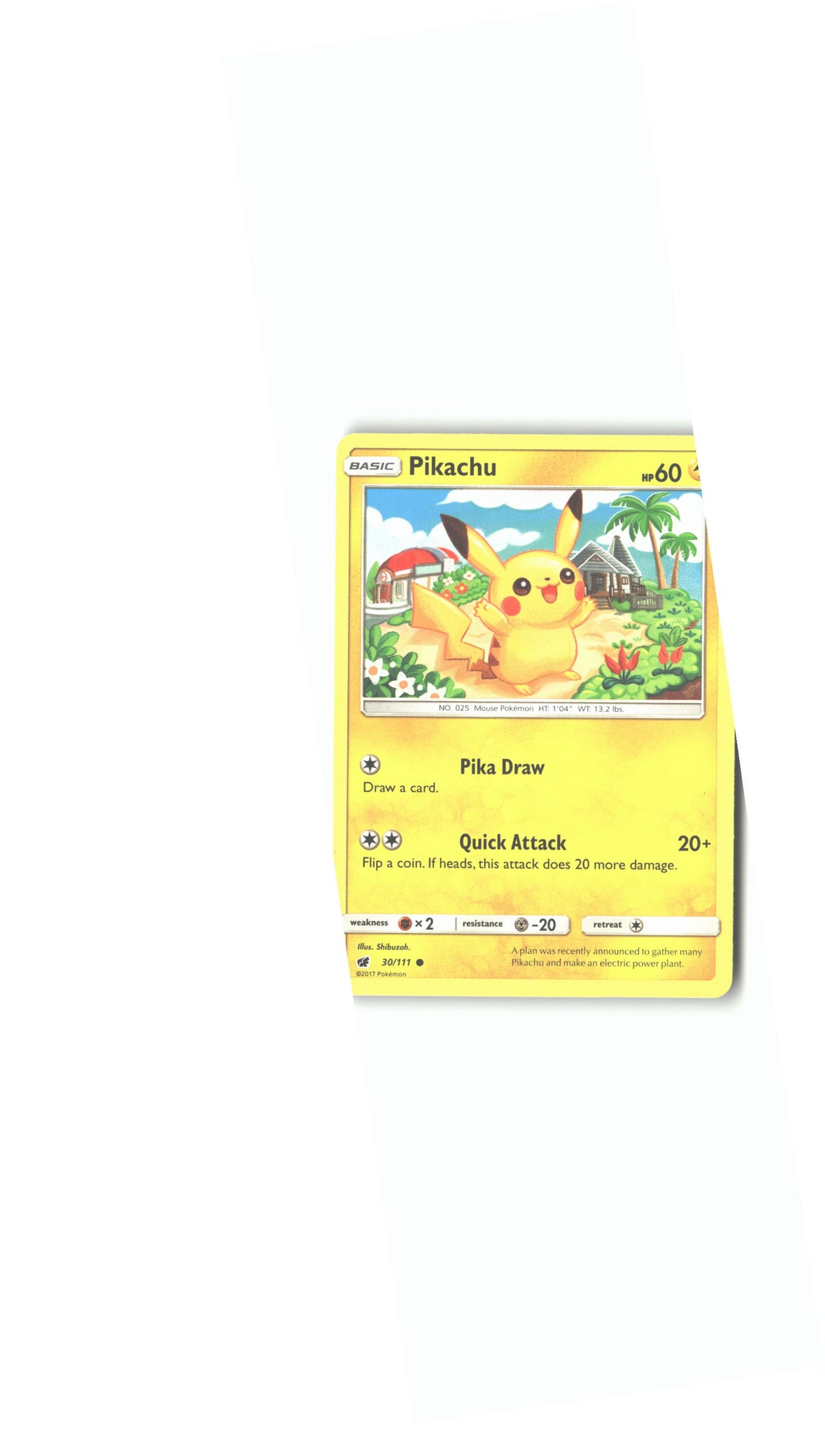 30/111 Pikachu Common Normal