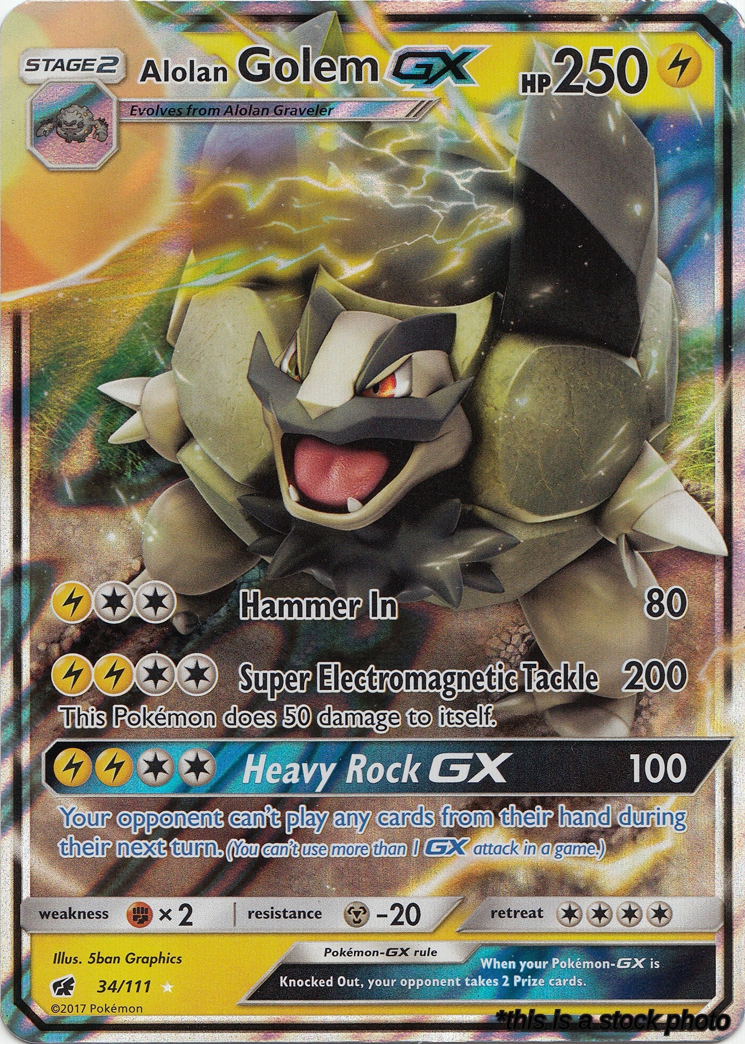 Alolan Golem GX