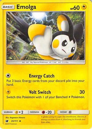 Uncommon Emolga [35/111 Near Mint ]