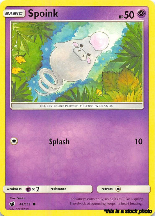 Common Spoink [41/111 Near Mint ]