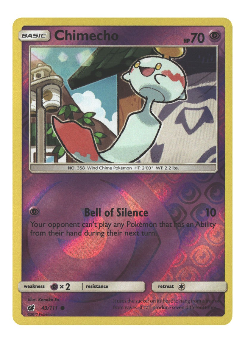 43/111 Chimecho Common Reverse Holofoil