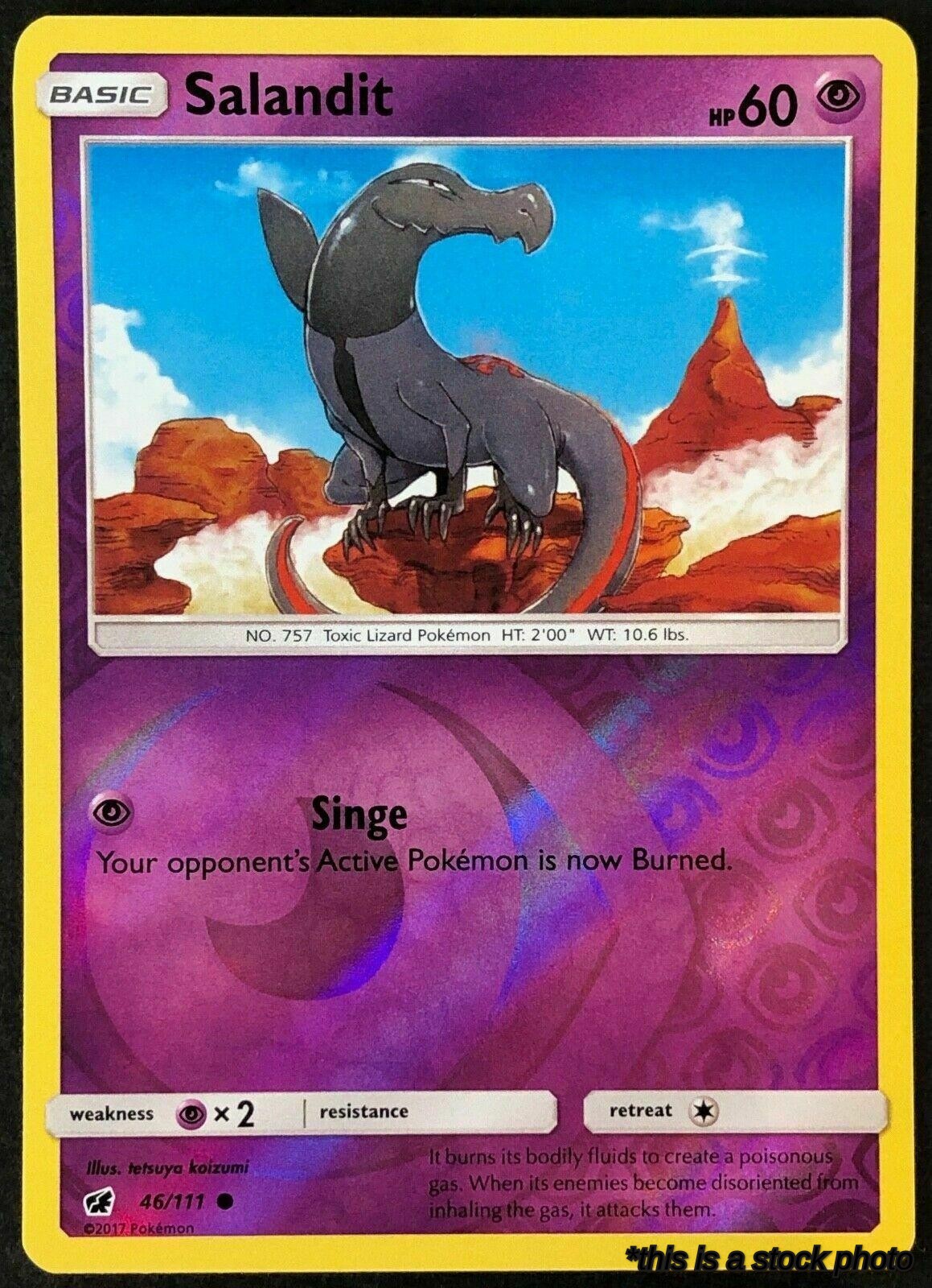 46/111 Salandit Common Reverse Holofoil