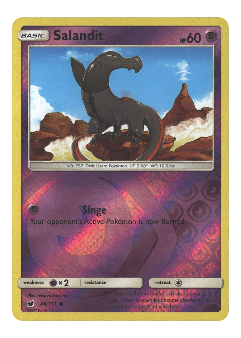 46/111 Salandit Common Reverse Holofoil