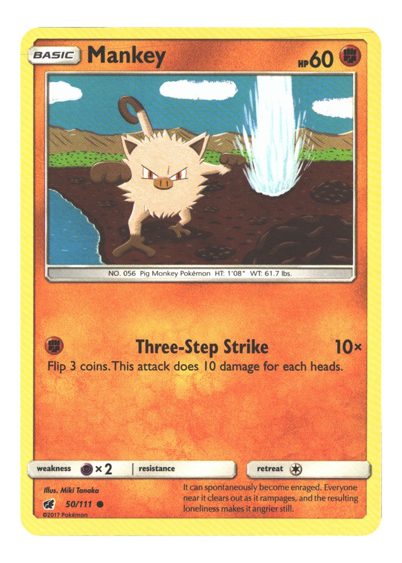 50/111 Mankey Common Normal