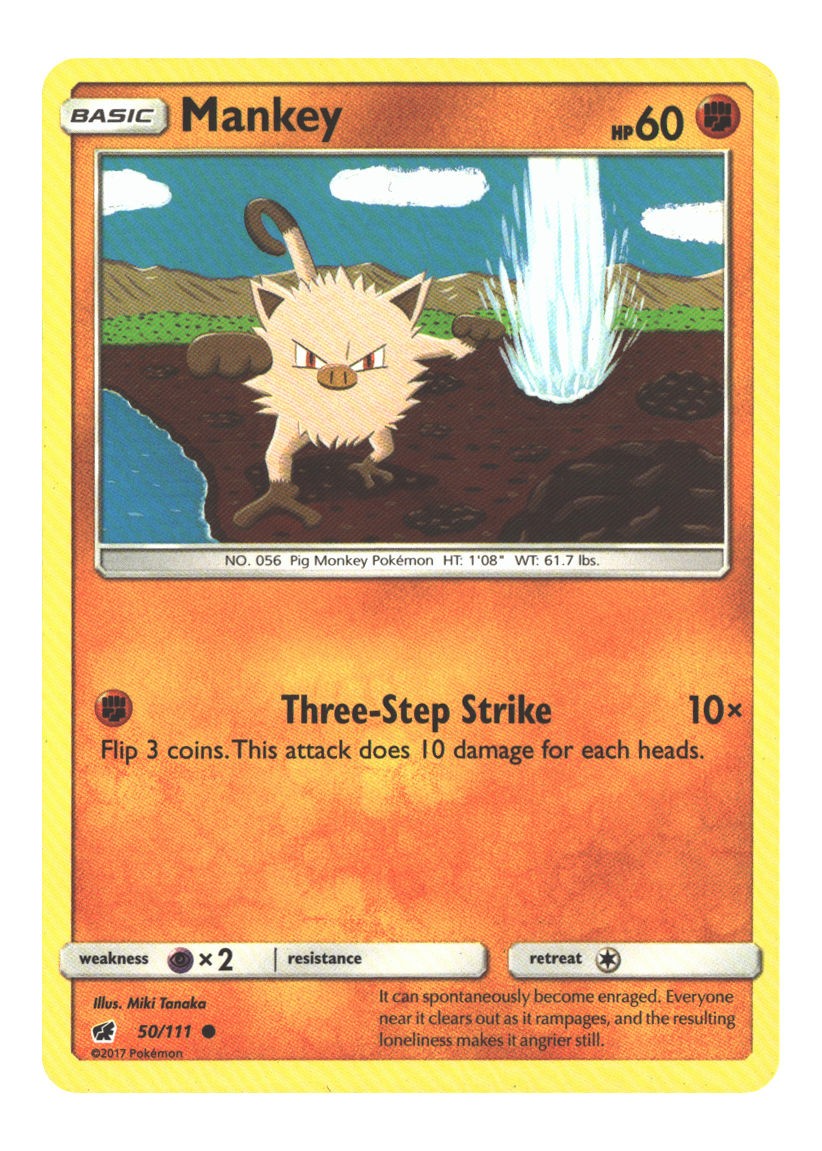 50/111 Mankey Common Normal