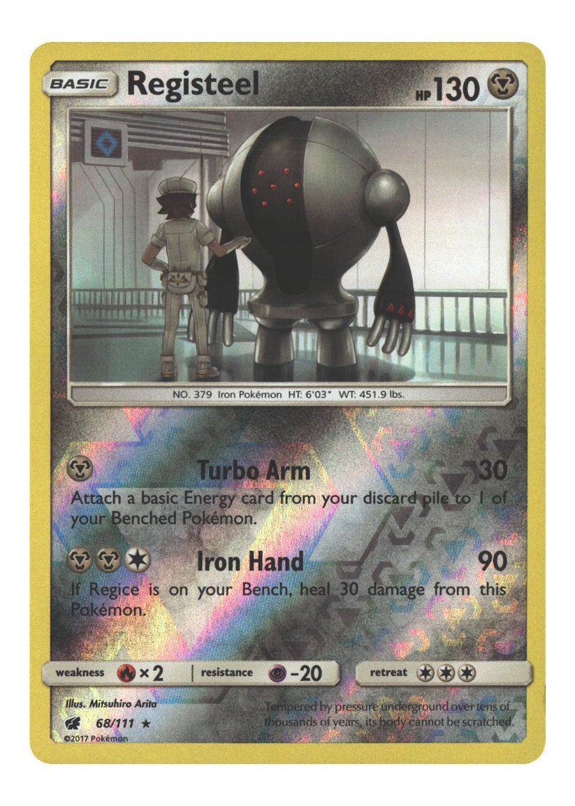 68/111 Registeel Rare Reverse Holofoil