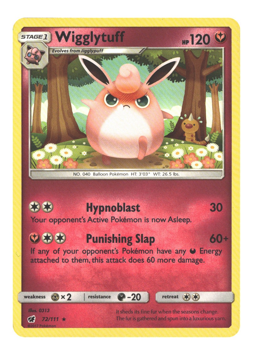 72/111 Wigglytuff Rare Normal