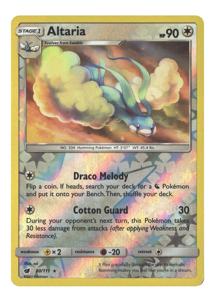 80/111 Altaria Rare Reverse Holofoil