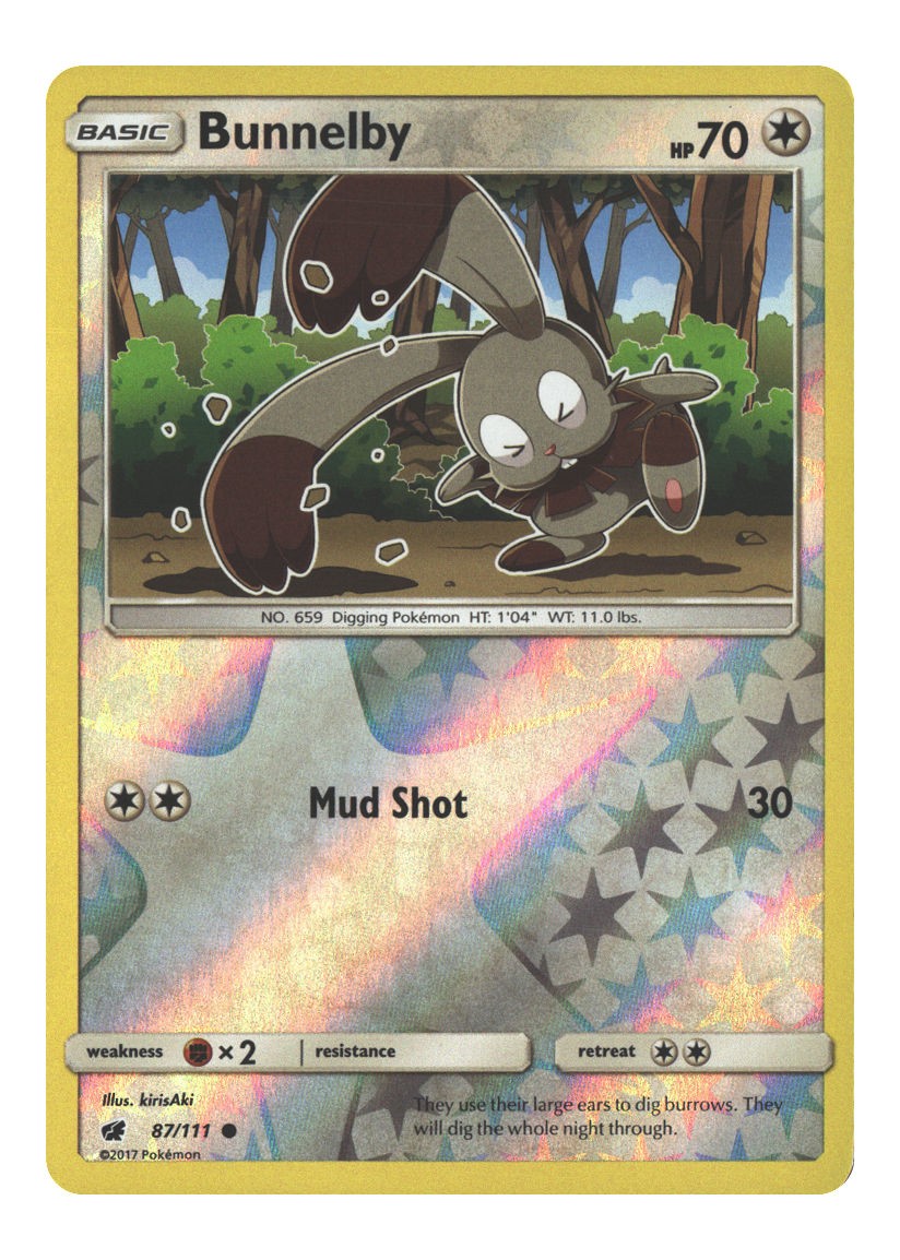 87/111 Bunnelby Common Reverse Holofoil