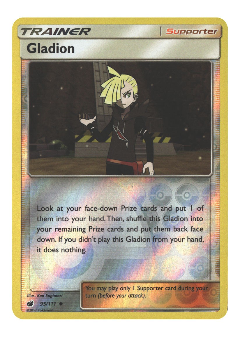 95/111 Gladion Uncommon Reverse Holofoil