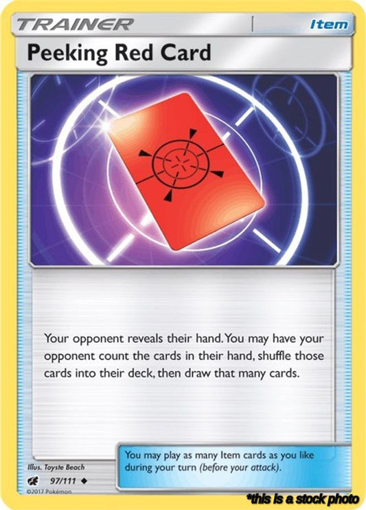 Normal Peeking Red Card [97/111 Near Mint ]