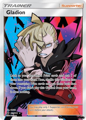 Holofoil Gladion (Full Art) [109/111 Lightly Played ]