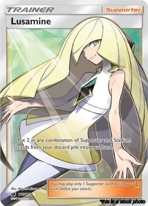 110/111 Lusamine (Full Art) Ultra Rare Holofoil