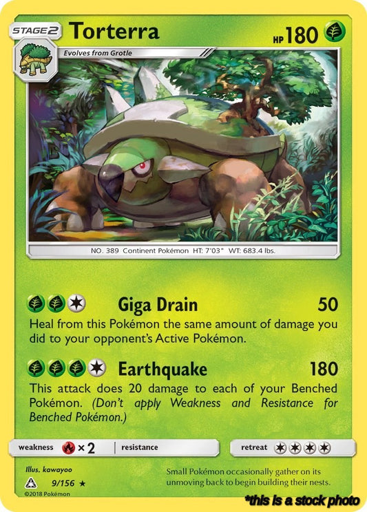 Reverse Holofoil Torterra [9/156 Lightly Played ]