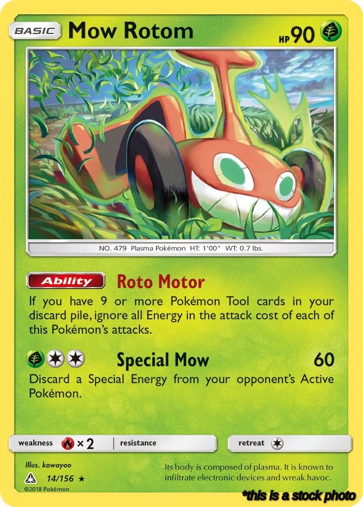 Rare Mow Rotom [14/156 Lightly Played ]