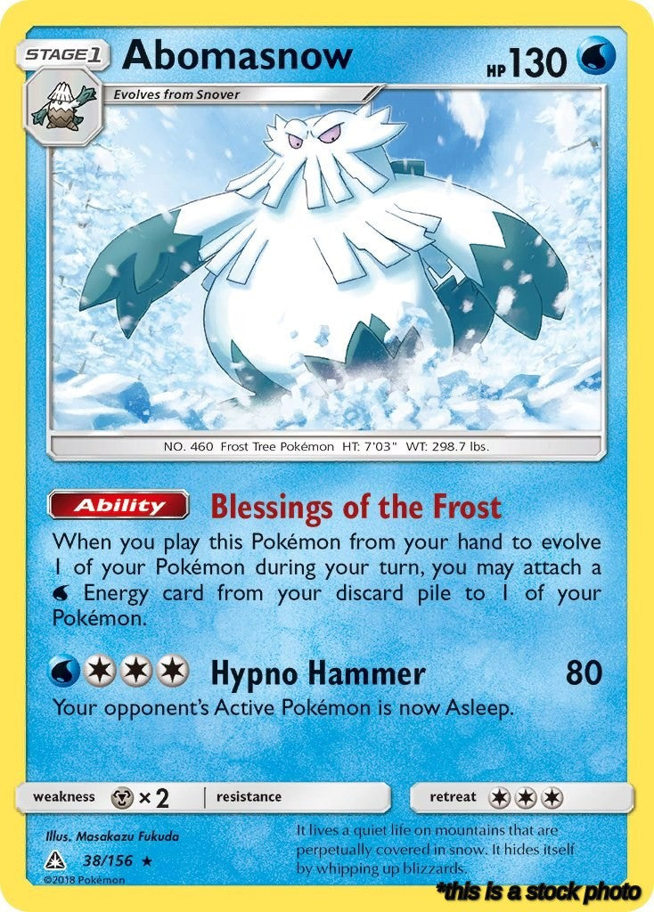 Rare Abomasnow [38/156 Near Mint ]