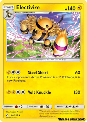 44/156 Electivire Rare Reverse Holofoil