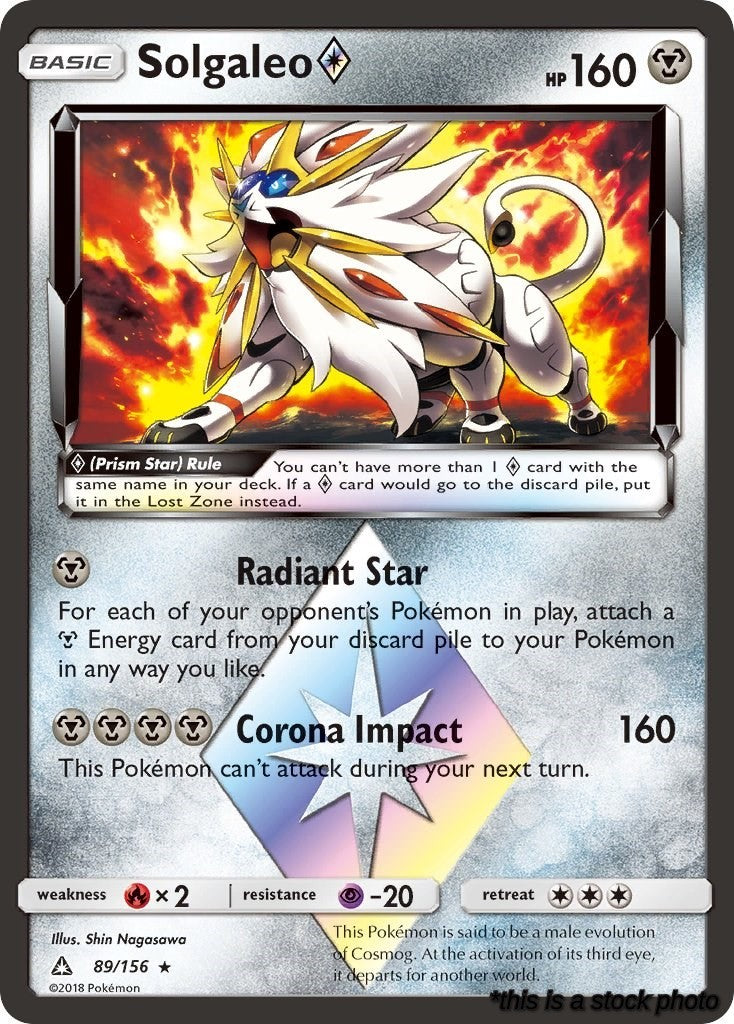 Holofoil Solgaleo Prism Star [89/156 Moderately Played ]