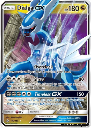 100/156 Dialga GX Ultra Rare Holofoil