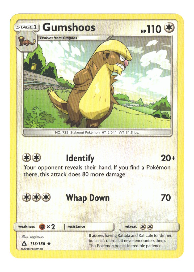 113/156 Gumshoos Uncommon Normal