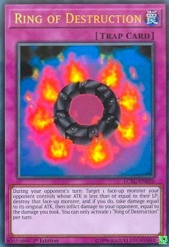 1st Edition Ring of Destruction [LCKC-EN050 Damaged] Ultra Rare