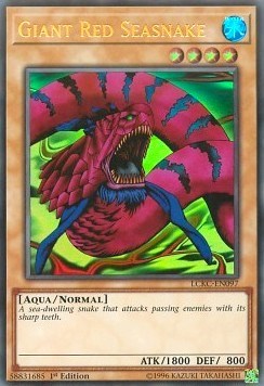 Unlimited Giant Red Seasnake [LCKC-EN097 Near Mint] Ultra Rare