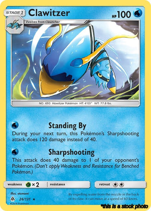 Normal Clawitzer [26/131 Lightly Played ]